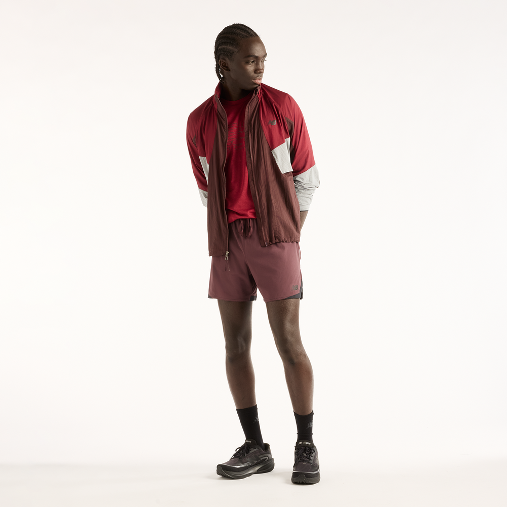 Spodenki męskie New Balance RC Essential – bordowe