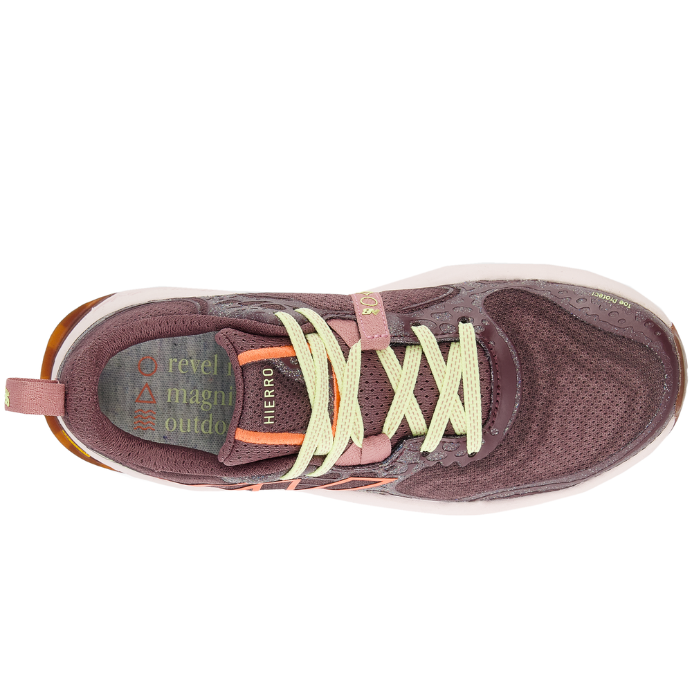 Buty damskie New Balance Fresh Foam X Hierro v8 WTHIERP8 – bordowe