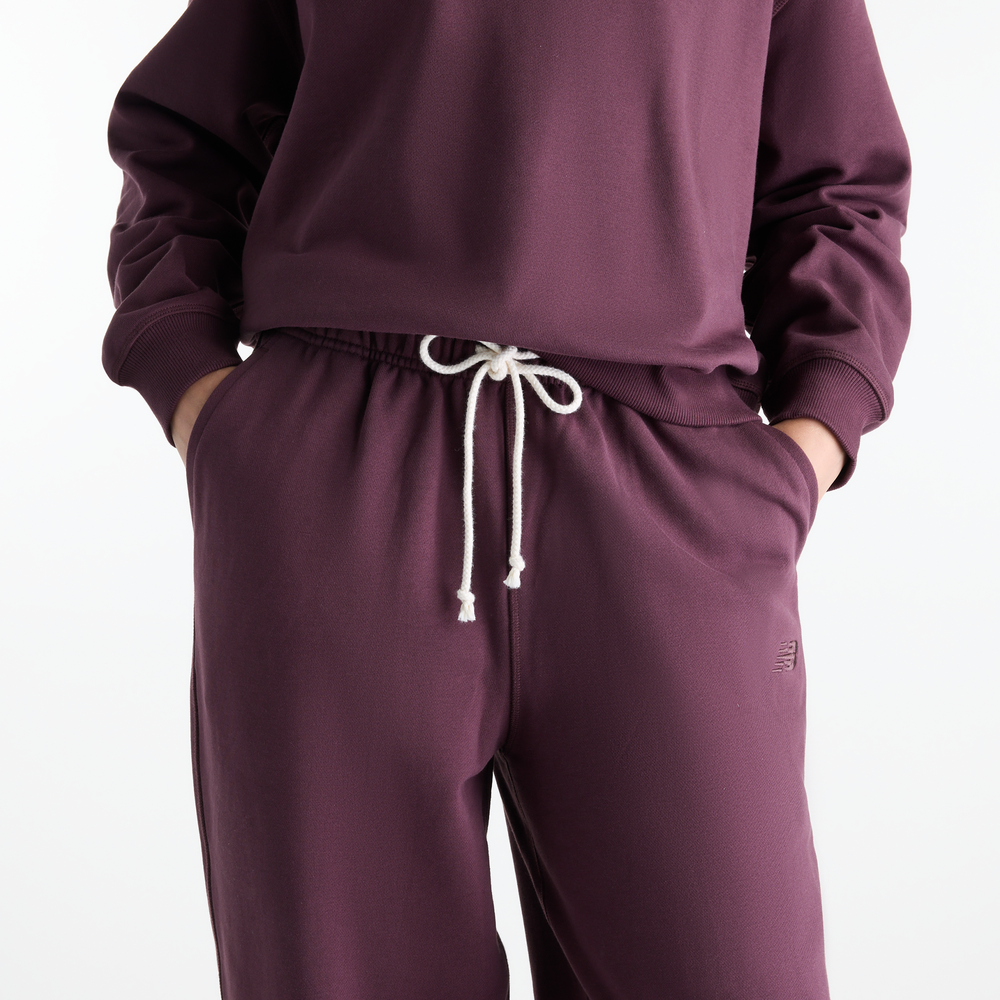 Spodnie damskie New Balance Athletics – fioletowe