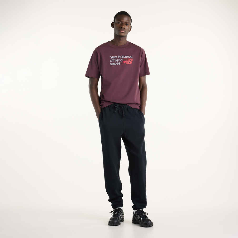 Koszulka męska New Balance Athletics Premium Relaxed Chest Logo – bordowa