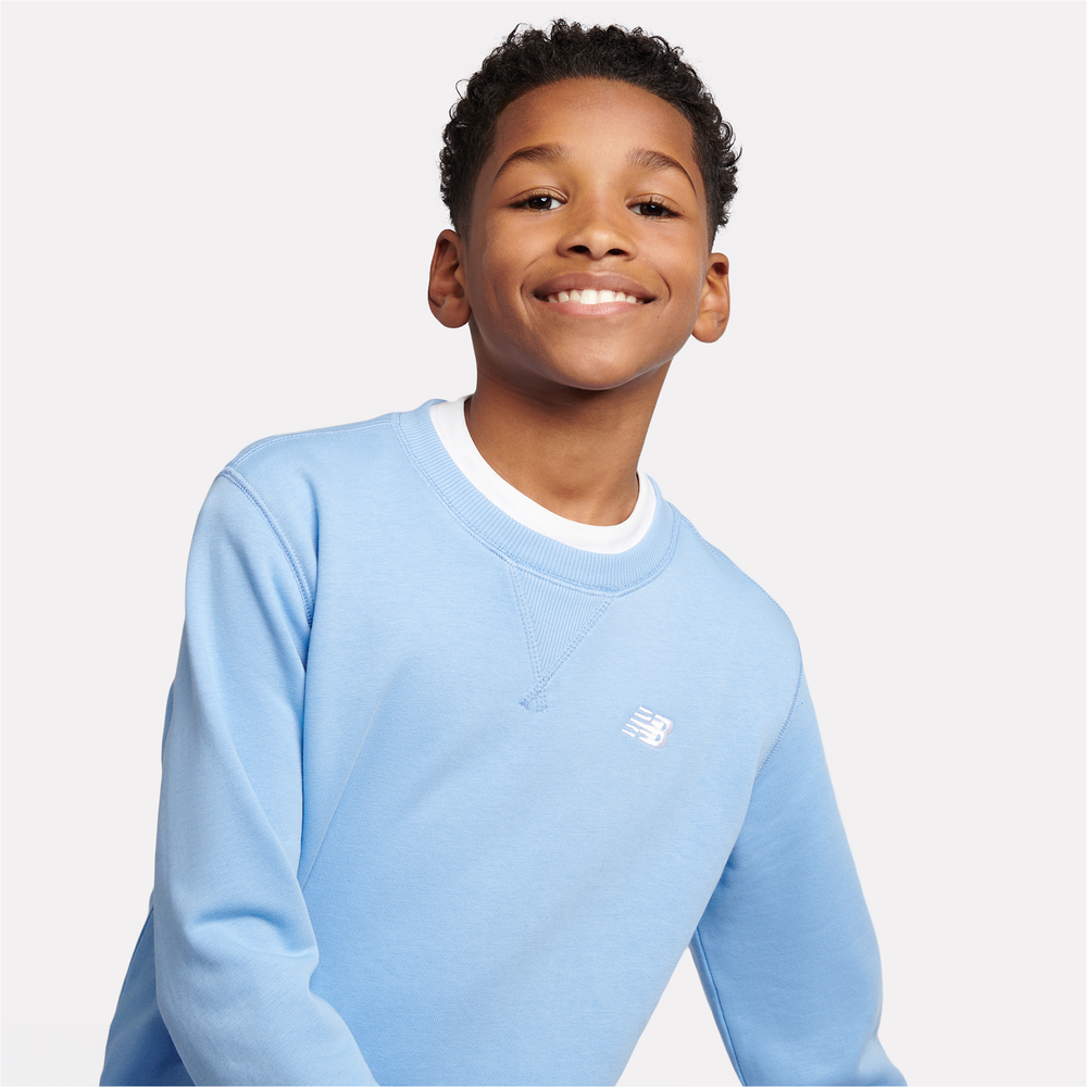 Bluza dziecięca New Balance LAKB0055ELE – niebieska