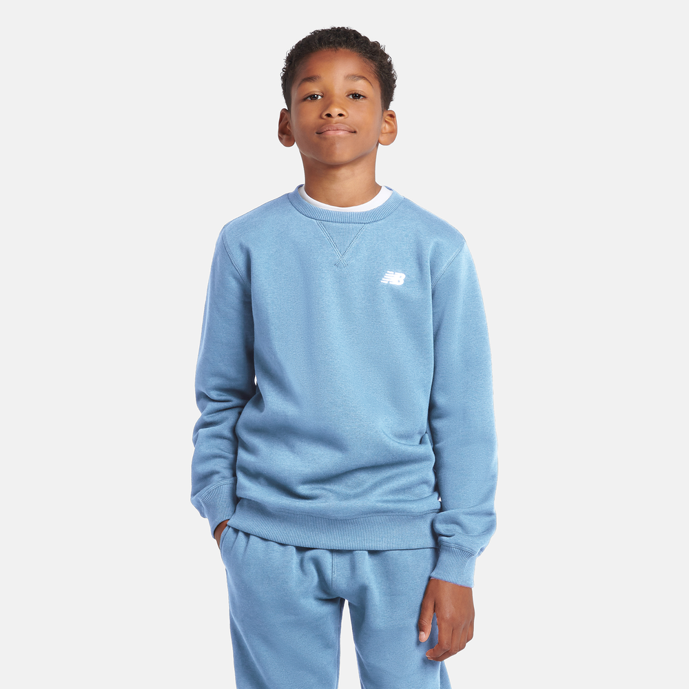 Bluza dziecięca New Balance LAKB0002HEB – niebieska