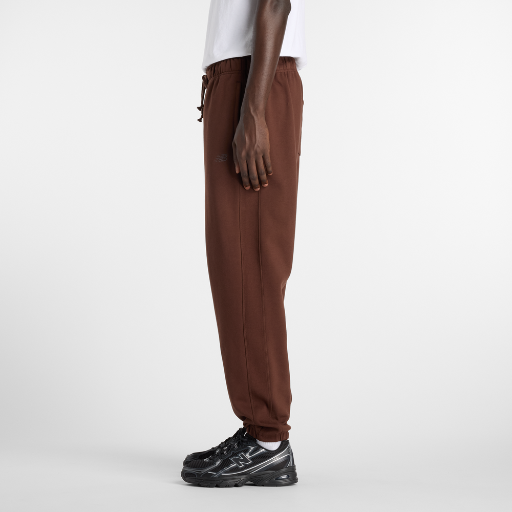 Spodnie męskie New Balance MP41508ABJ – brązowe