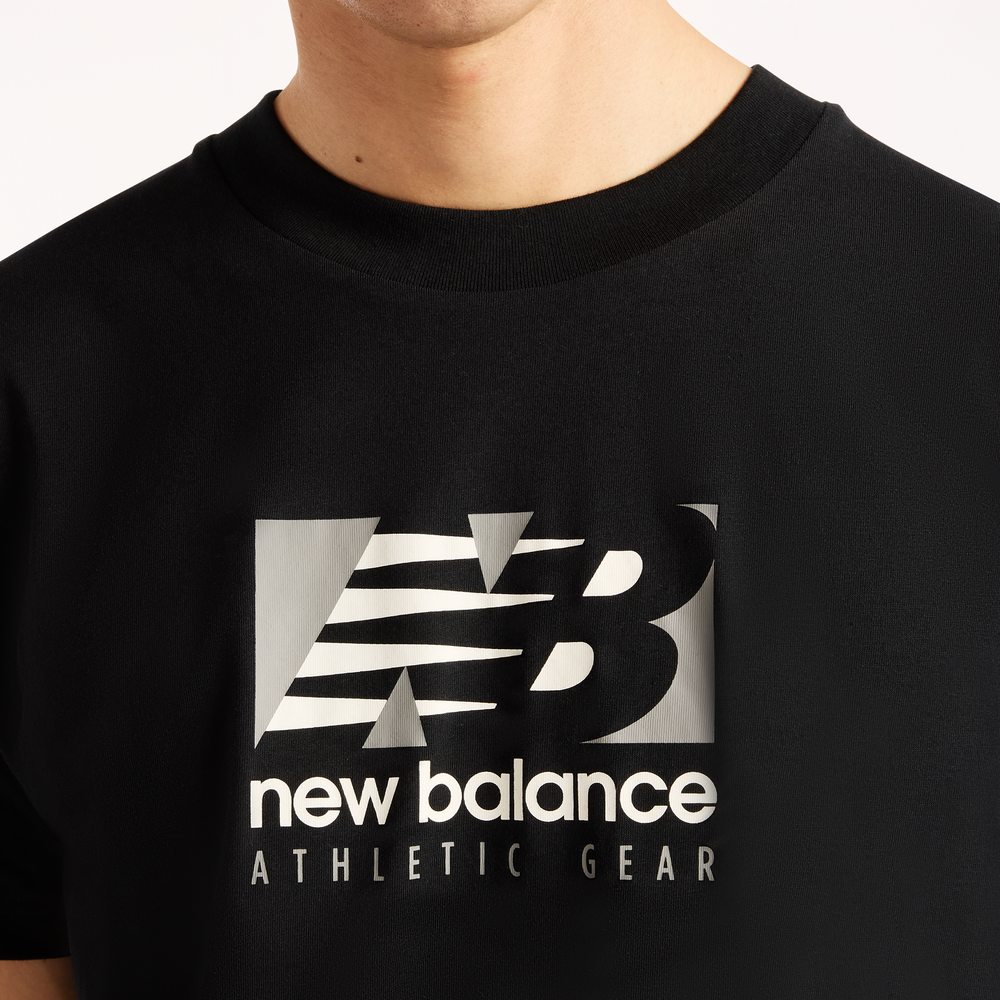 Koszulka męska New Balance Rectangle Relaxed – czarna