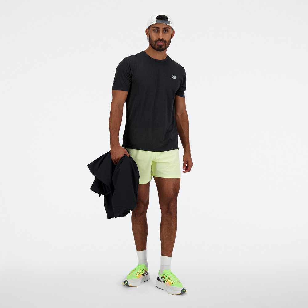 Spodenki męskie New Balance MS41286LLT – żółte