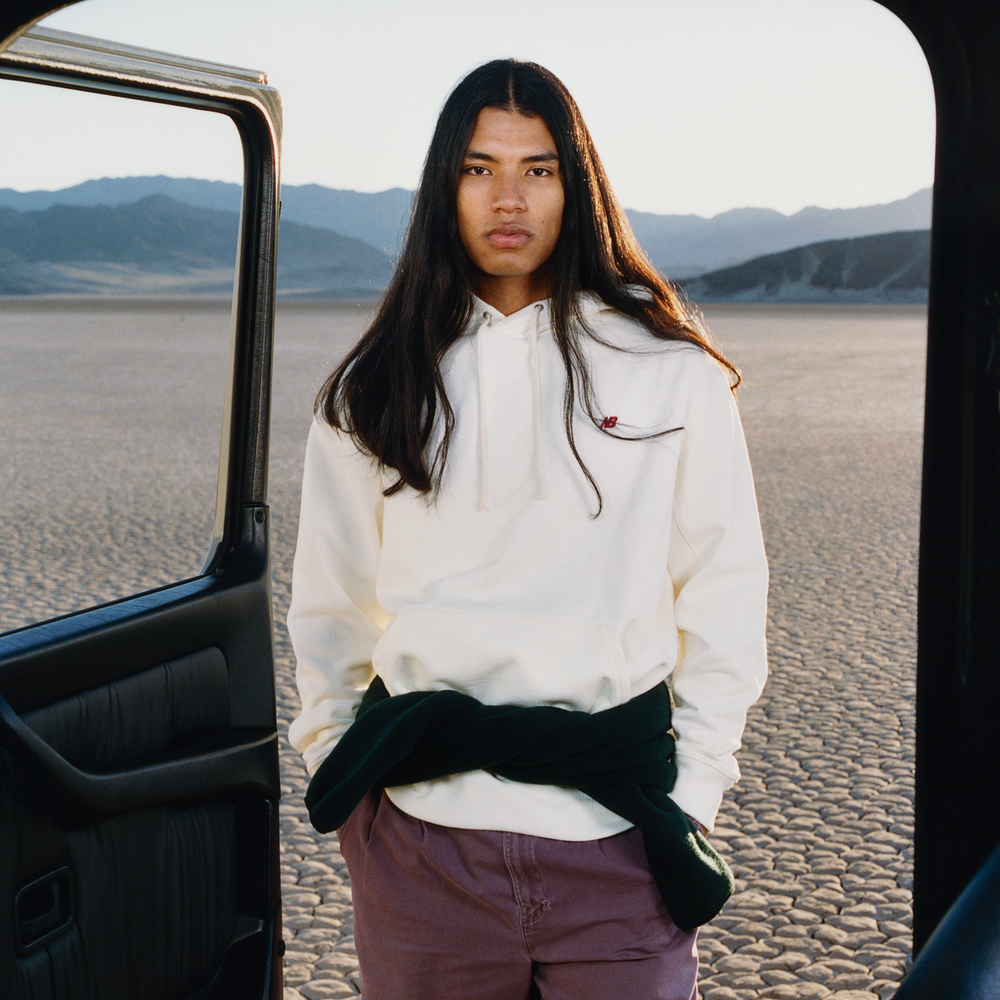 Bluza męska New Balance MADE in USA MT43546SST – beżowa