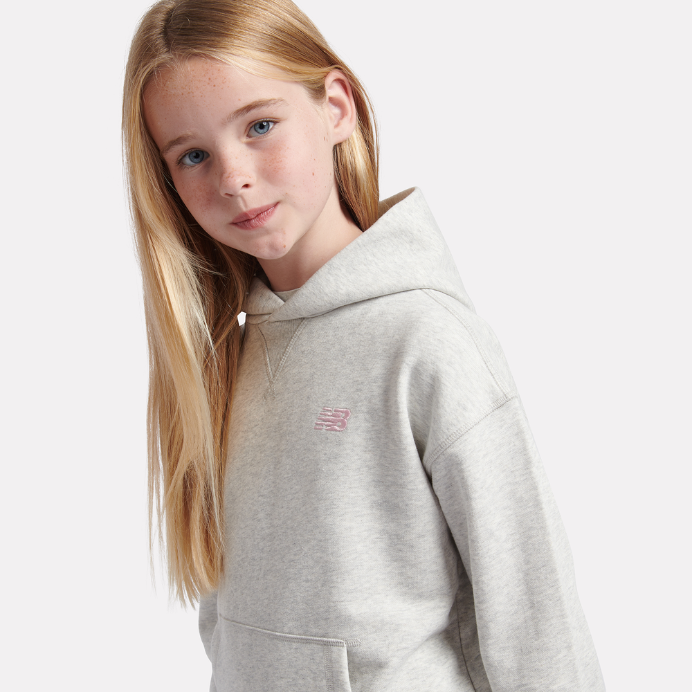 Bluza dziecięca New Balance LAKG0056AHH – szara