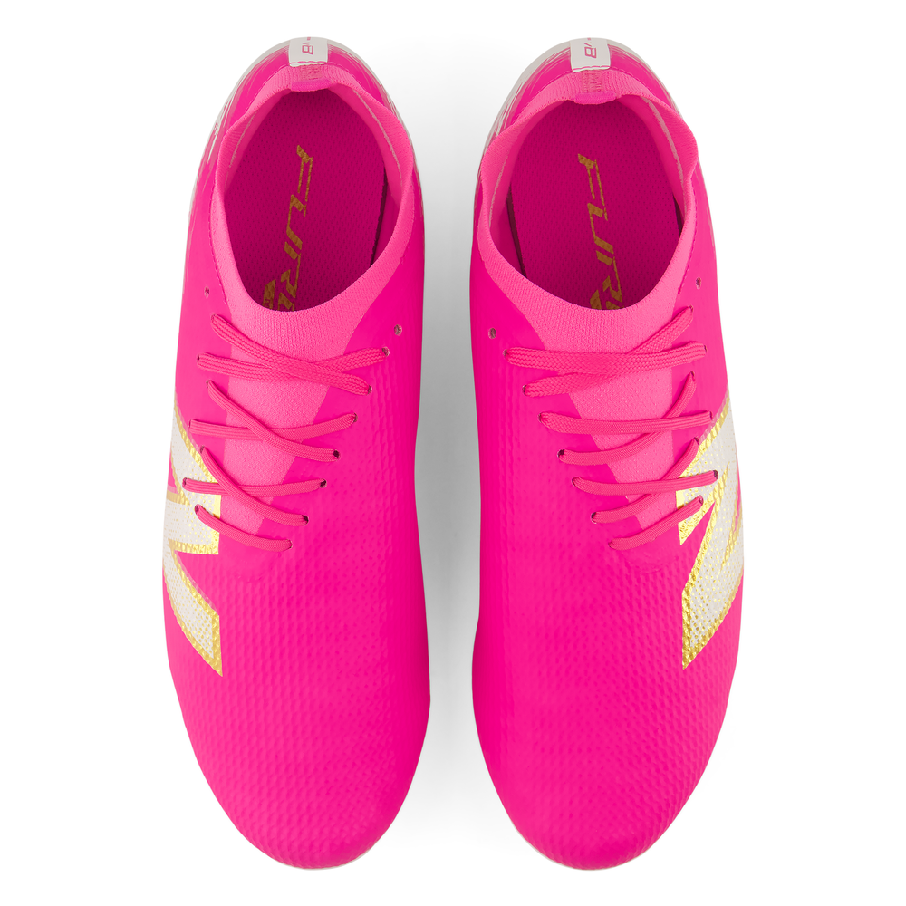 Korki męskie New Balance FURON TEAM FG V8 UF3F4KE – różowe