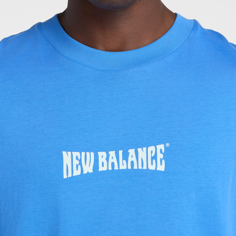 Koszulka męska New Balance MT61B2STAA2 – niebieska