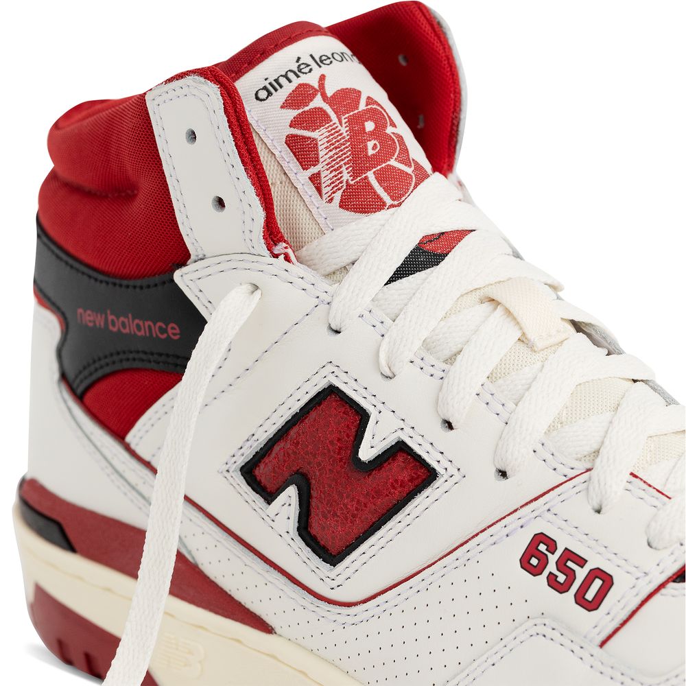 Buty New Balance X Aimé Leon Dore BB650RE1 – biało–czerwone