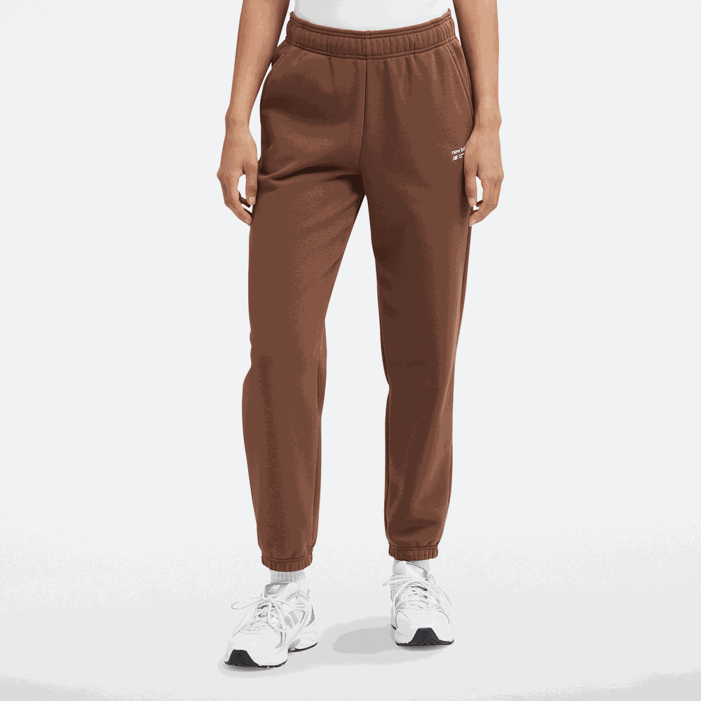 Spodnie damskie New Balance WP33513PNC – brązowe