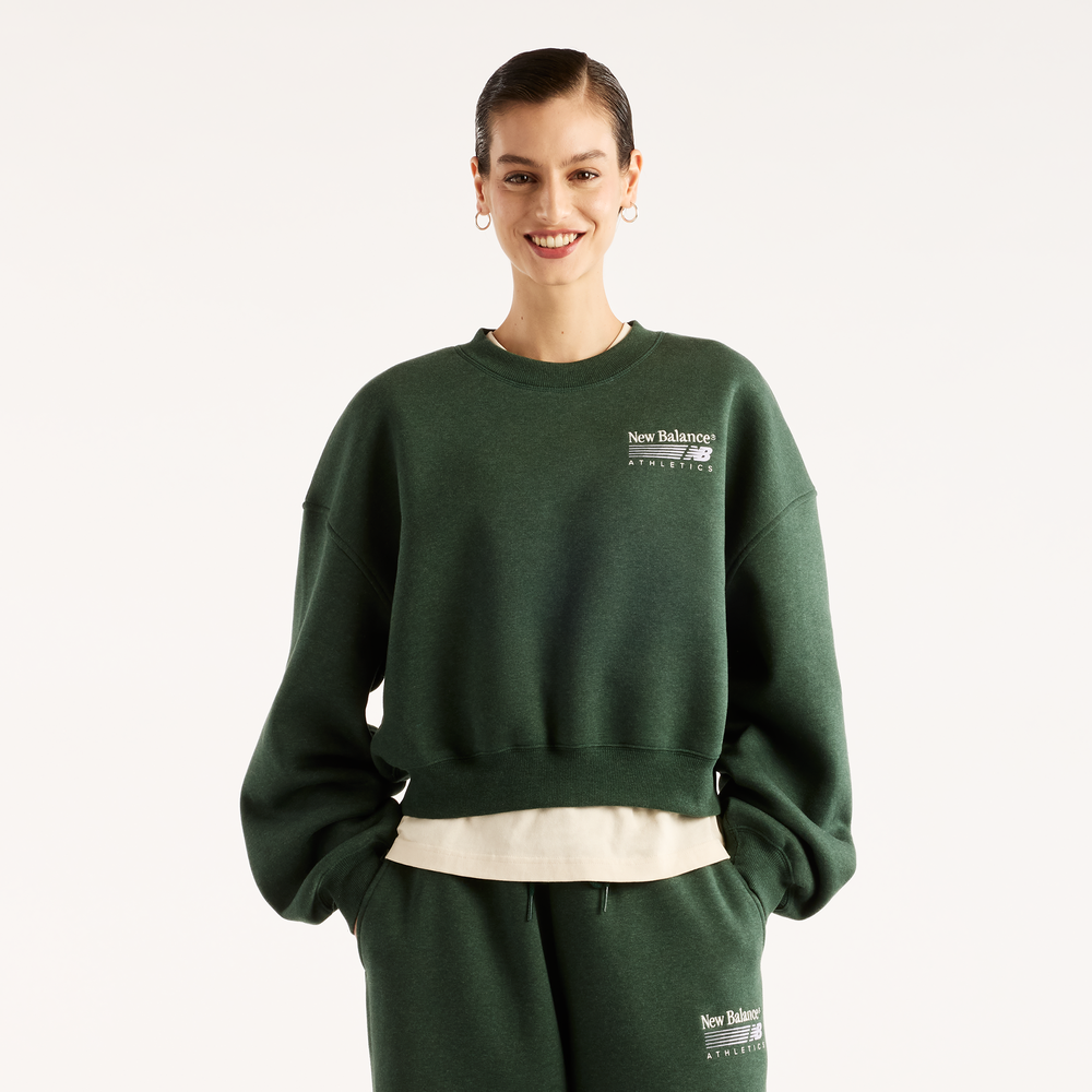 Bluza damska New Balance WT62T7JONDG – zielona