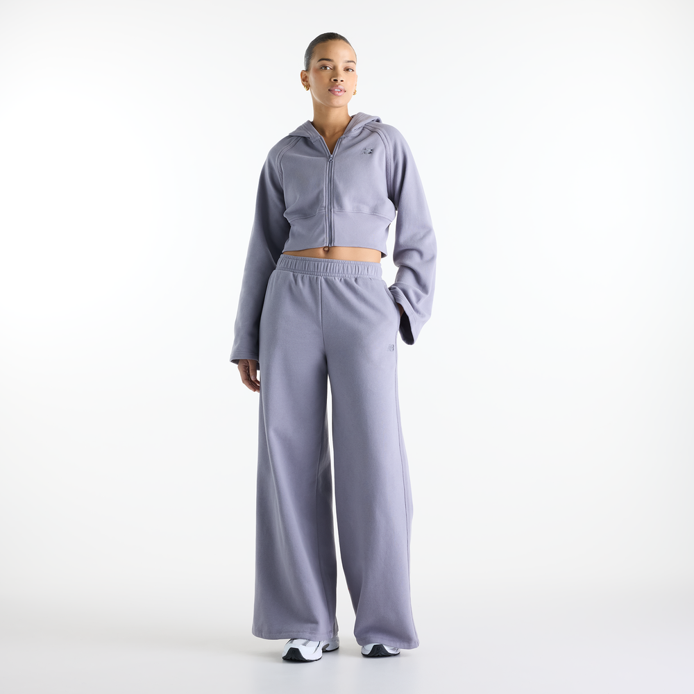 Spodnie damskie New Balance Brushed Coastal – fioletowe