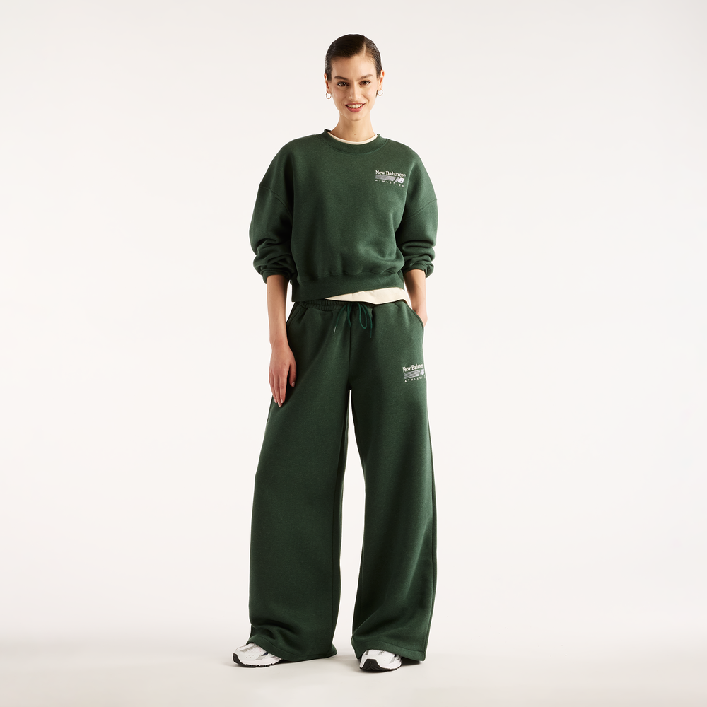 Spodnie damskie New Balance Trackside – zielone