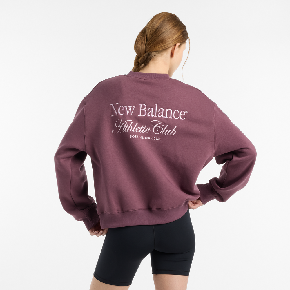 Bluza damska New Balance WT51949FDP  – bordowa
