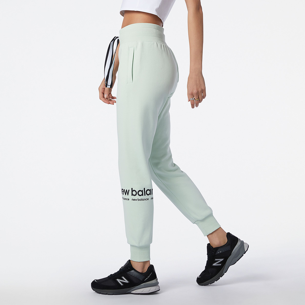 Spodnie New Balance WP13510WES – miętowe