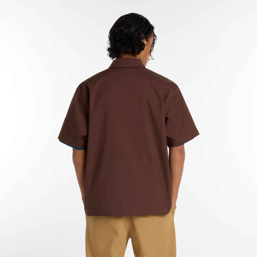 Koszula męska New Balance Numeric MT61J0V9ABJ – brązowa