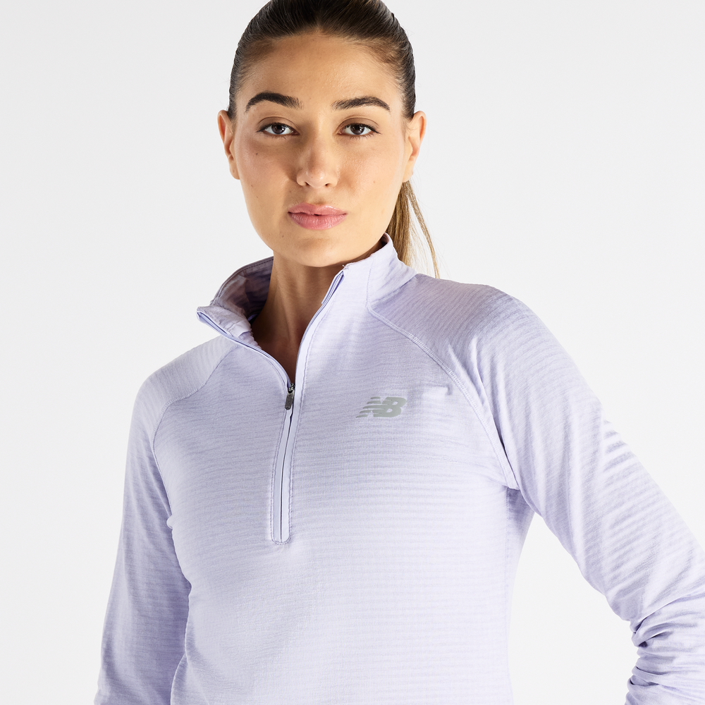 Bluza damska New Balance RC Essential Heat Grid – fioletowa