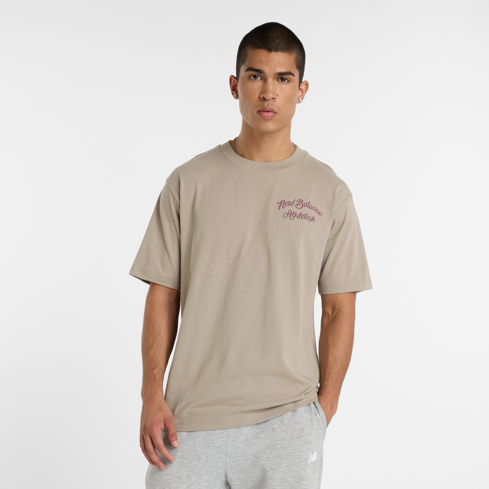 Koszulka męska New Balance MT43556ADS – beżowa