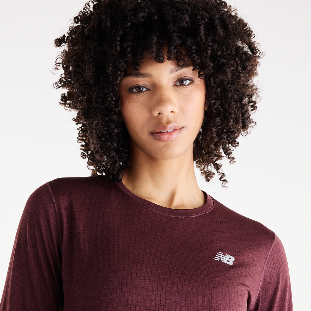 Koszulka damska New Balance RC Essential – bordowa