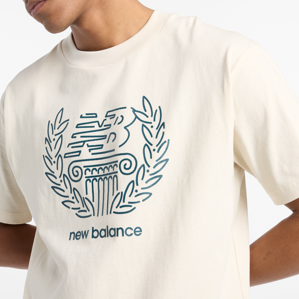 Koszulka męska New Balance MT51974LIN – beżowa