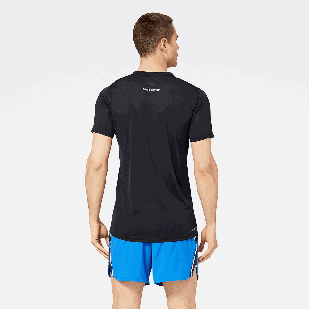 Koszulka męska New Balance MT23222BK – czarna