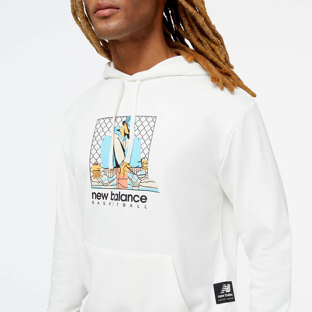 Bluza męska New Balance MT31588SST – biała
