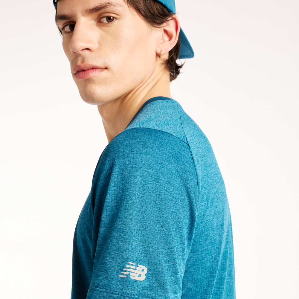 Koszulka męska New Balance RC Essential Graphic – niebieska