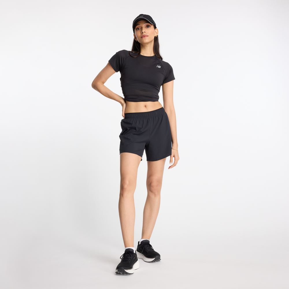 Spodenki damskie New Balance WS41202BK – czarne