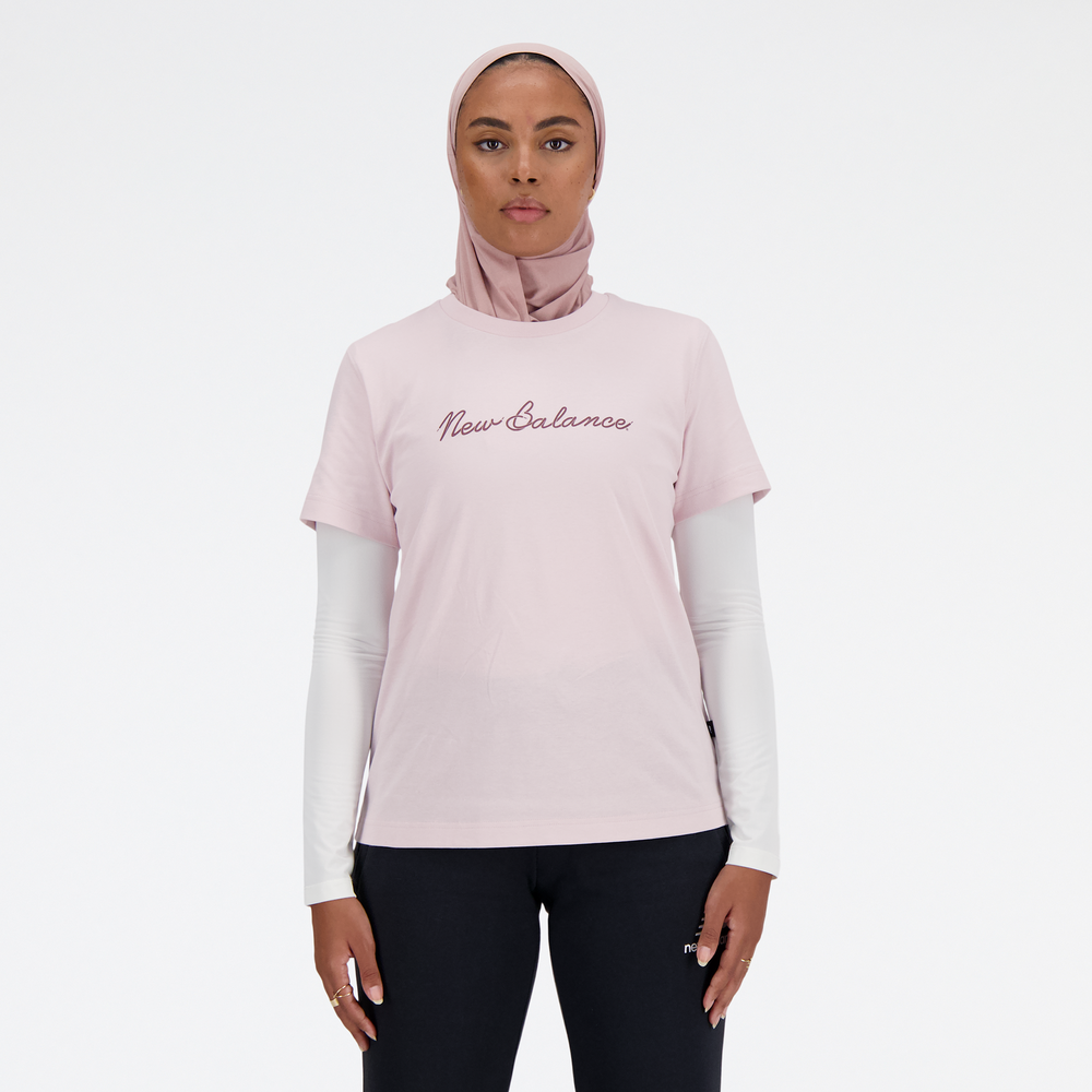 Koszulka damska New Balance WT41909SOI – różowa