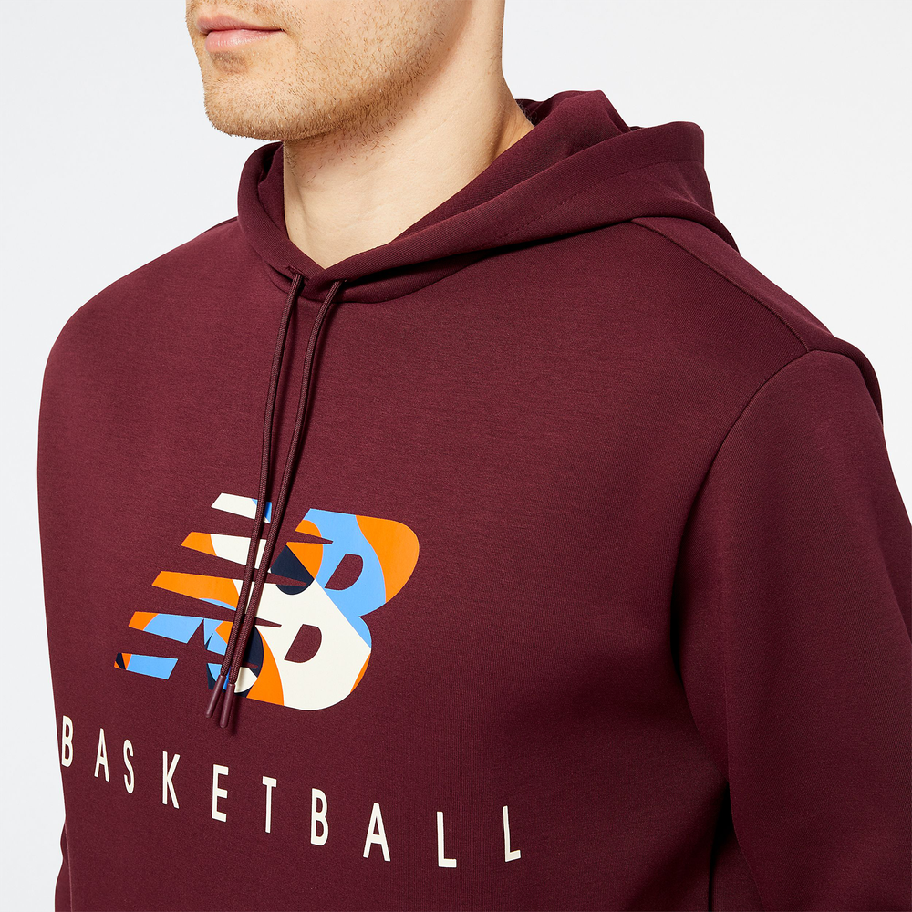 Bluza męska New Balance MT23585NBY – bordowa