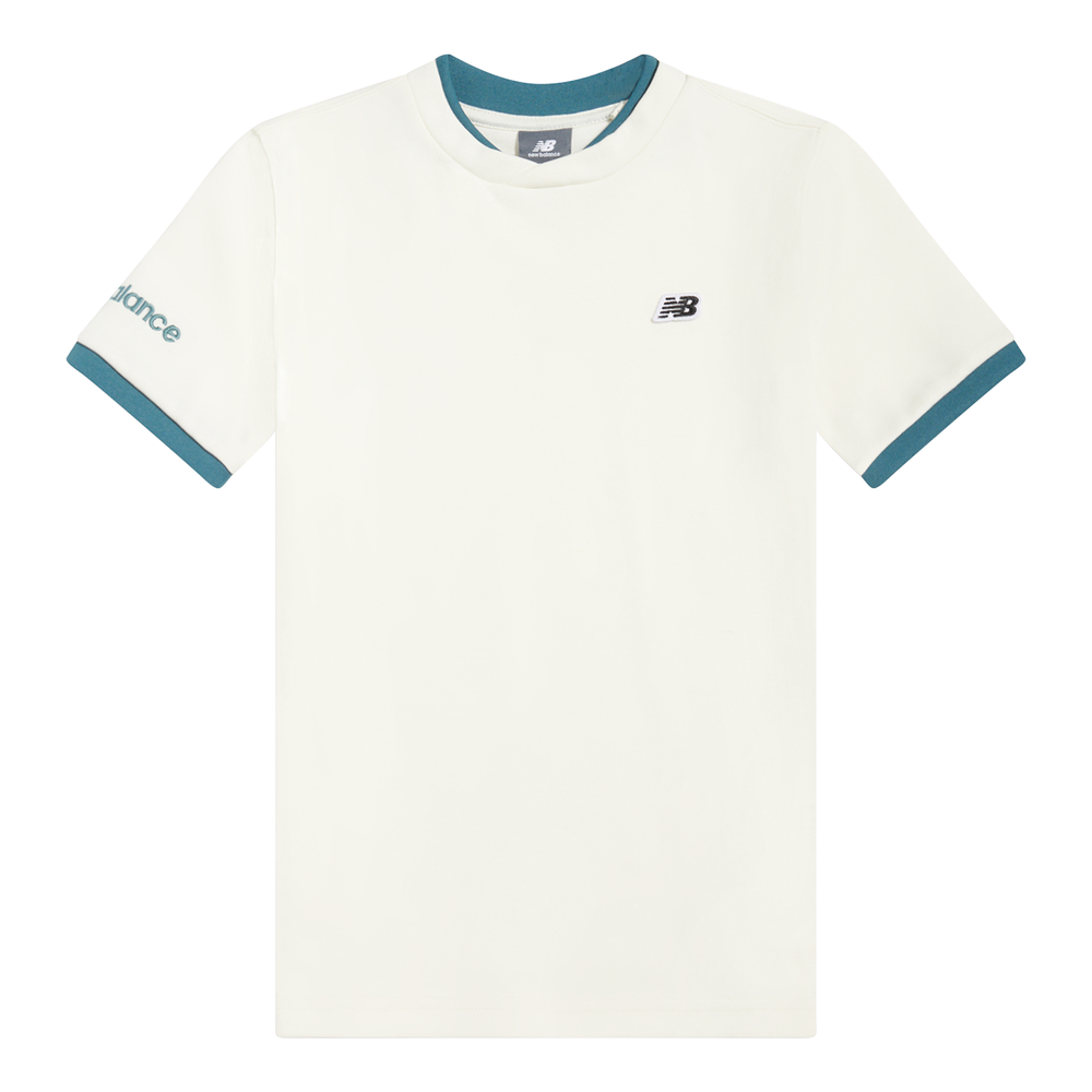 Koszulka dziecięca New Balance YT61B802SST – biała