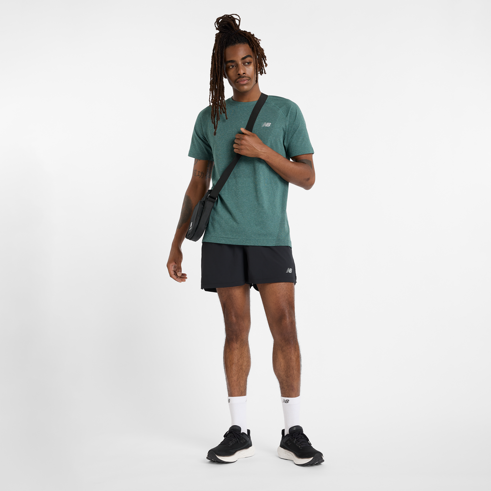 Koszulka męska New Balance MT41080NUS – zielona