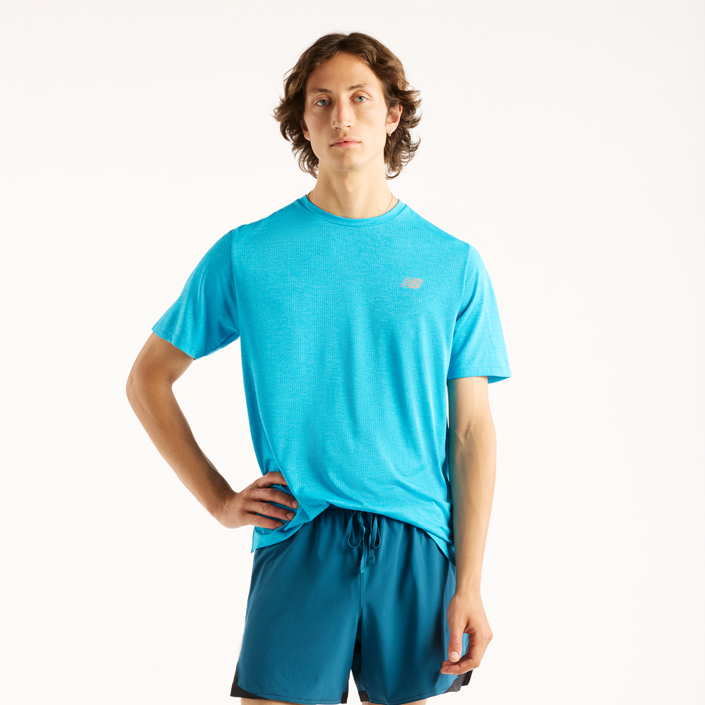 Koszulka męska New Balance MT41253ATD – niebieska