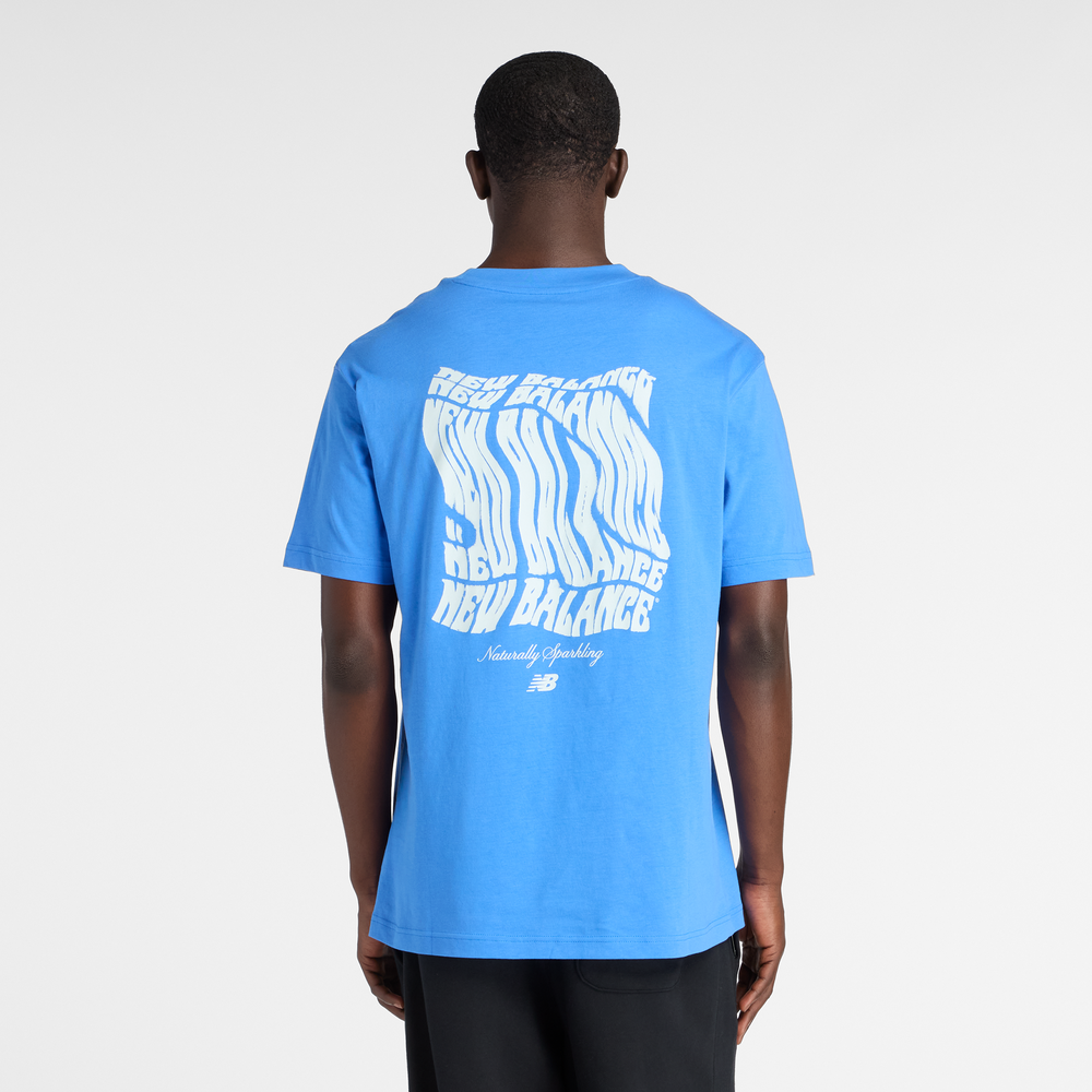 Koszulka męska New Balance MT61B2STAA2 – niebieska