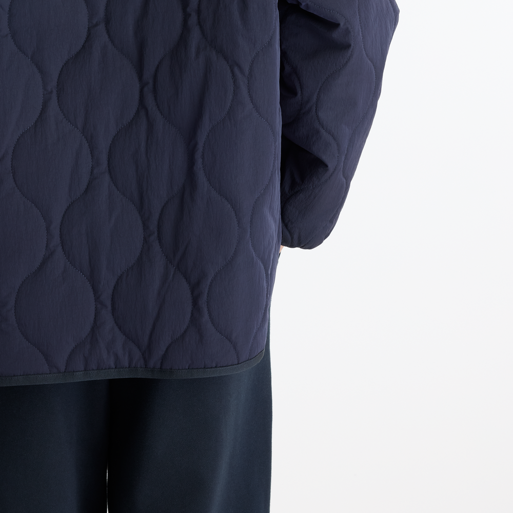 Kurtka damska New Balance Quilted Bomber – granatowa