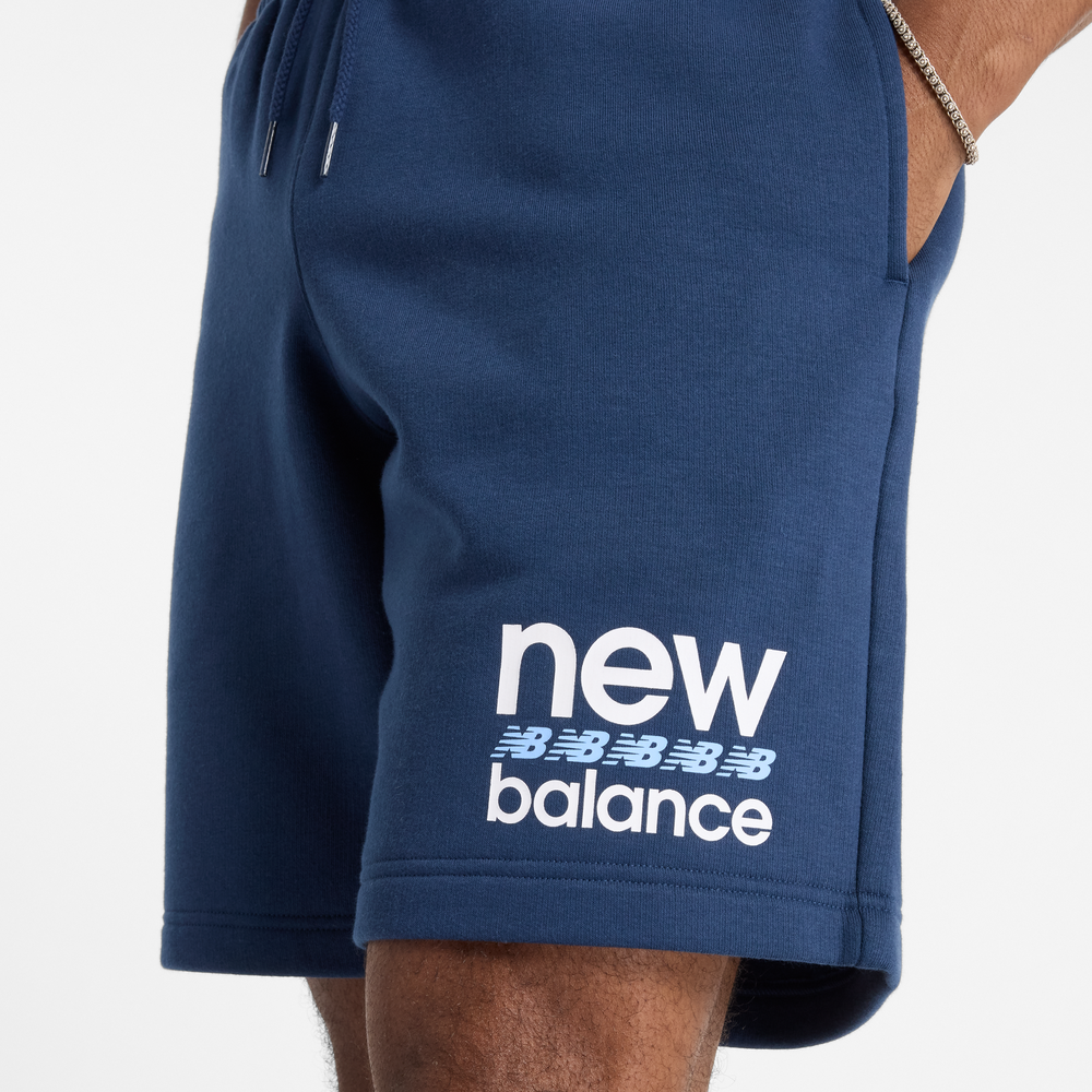Spodenki męskie New Balance MS51940NNY – niebieskie