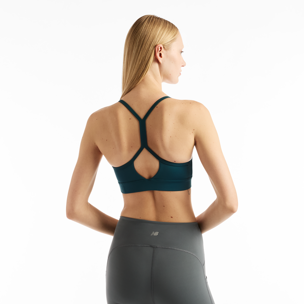 Biustonosz do jogi New Balance WB51039AAV – zielony