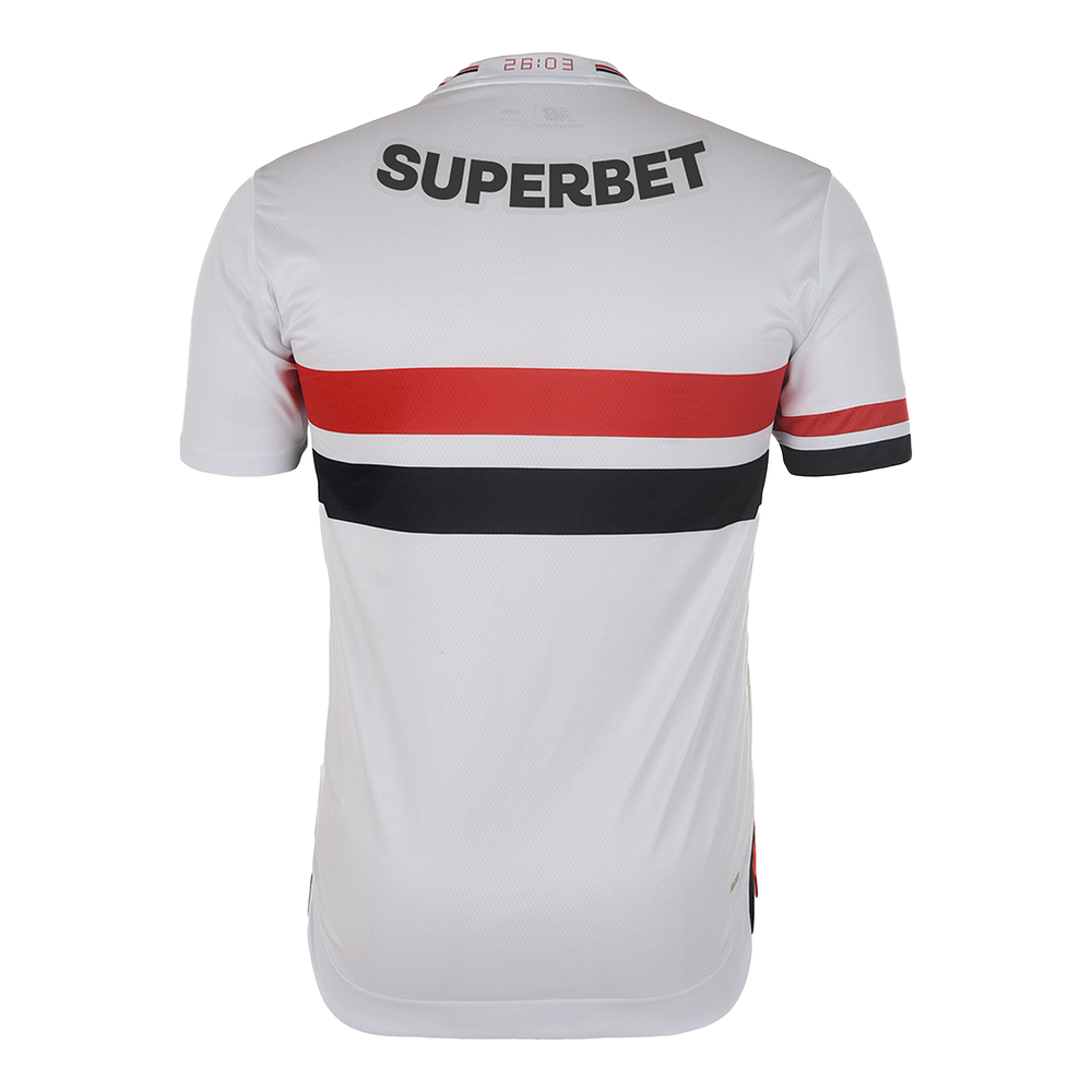Koszulka męska New Balance Sao Paulo FC MT831834HME – biała