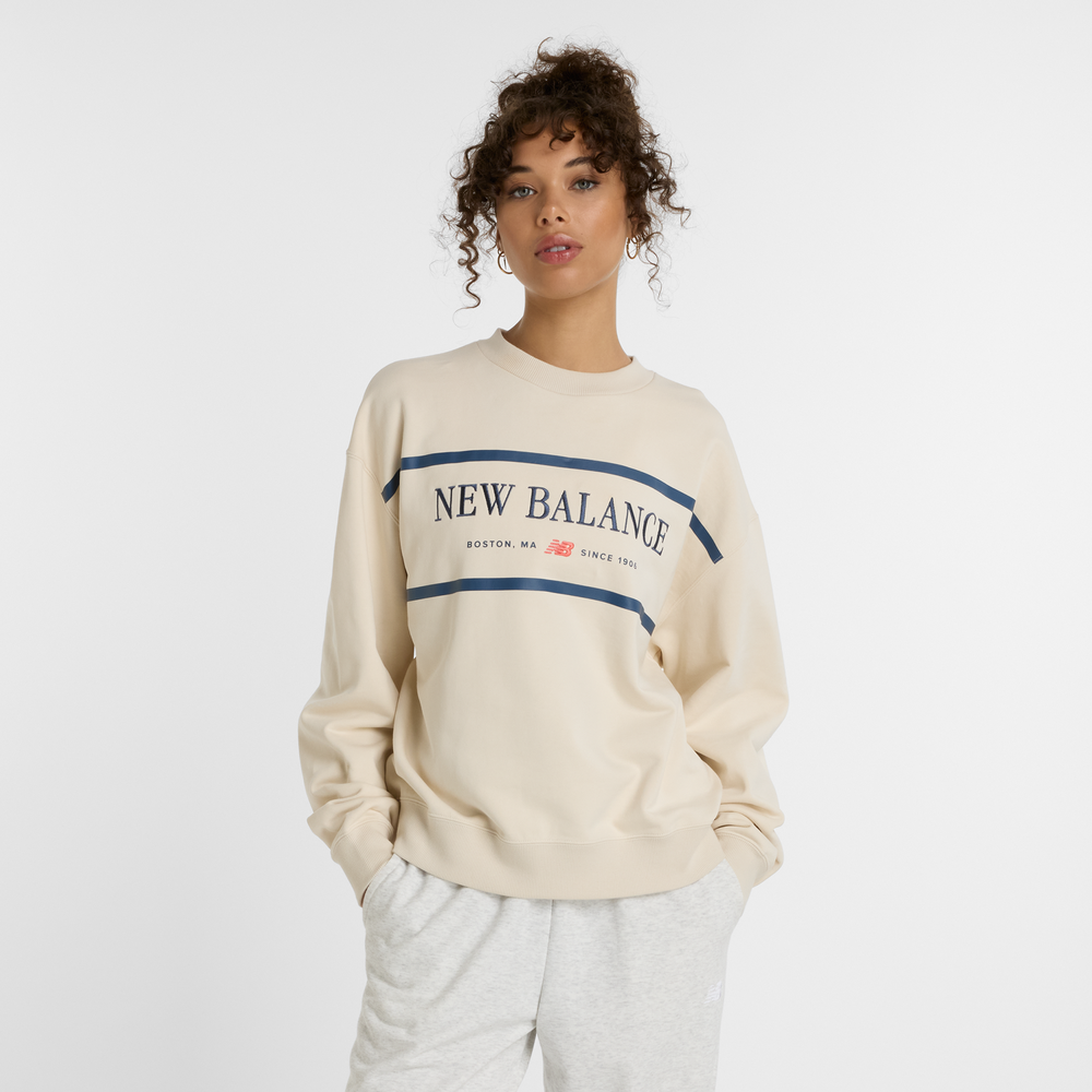 Bluza damska New Balance WT51923LIN – beżowa