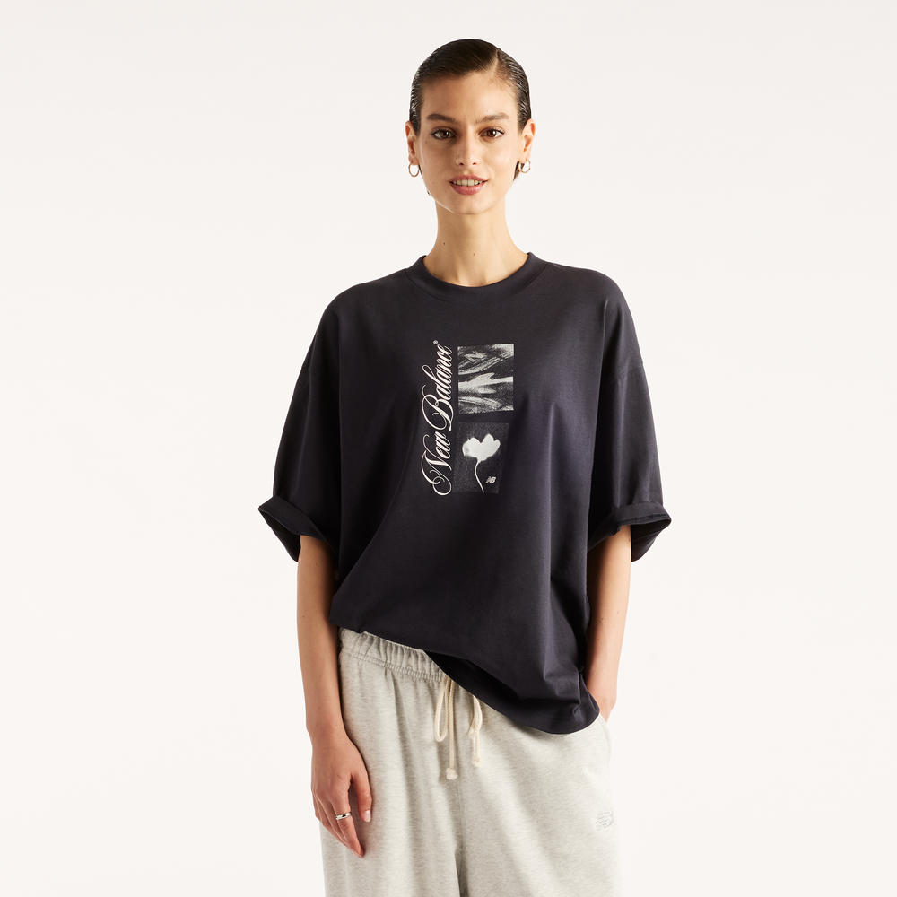 Koszulka damska New Balance WT62X7Z9DNT – czarna