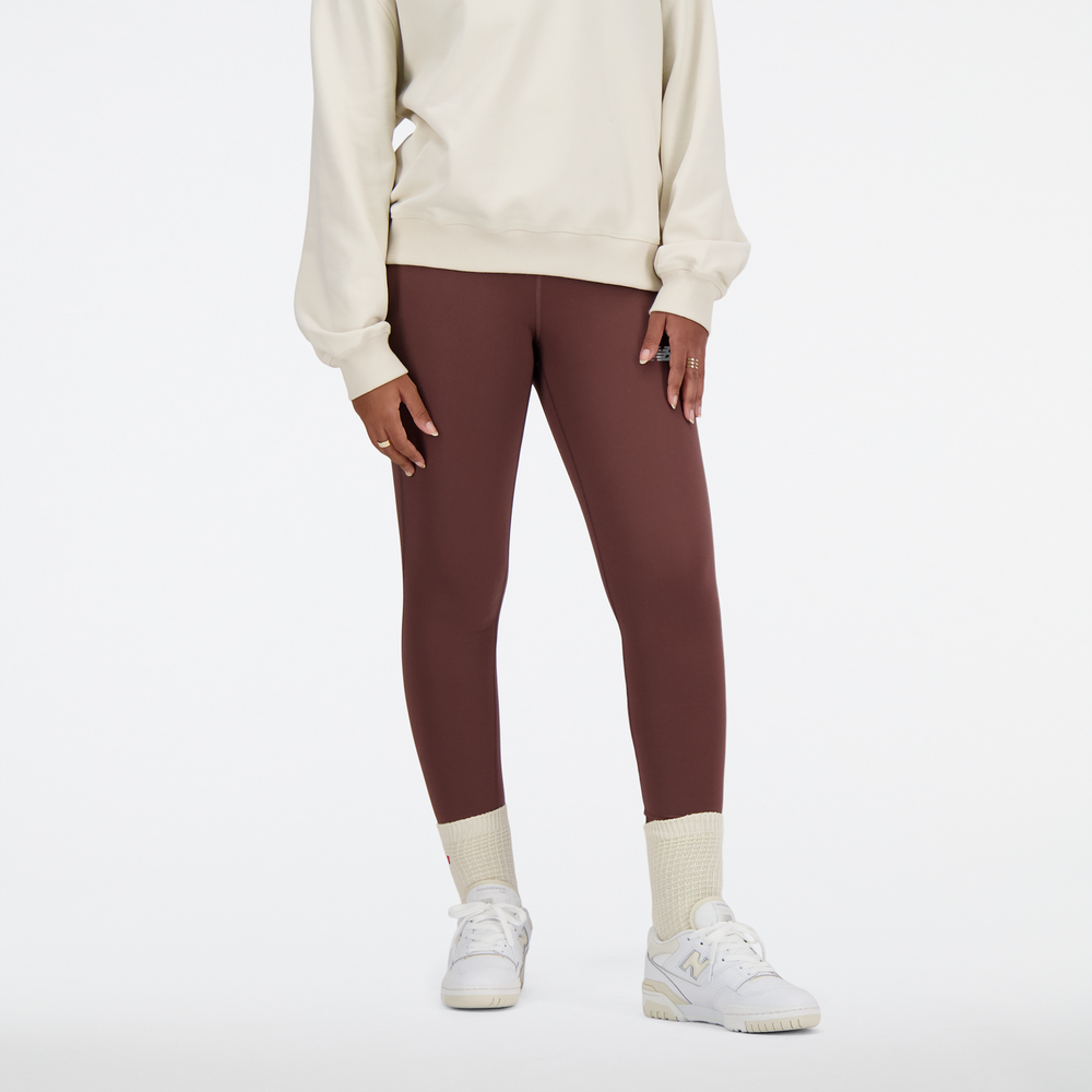 Legginsy damskie New Balance WP41237LIE – brązowe