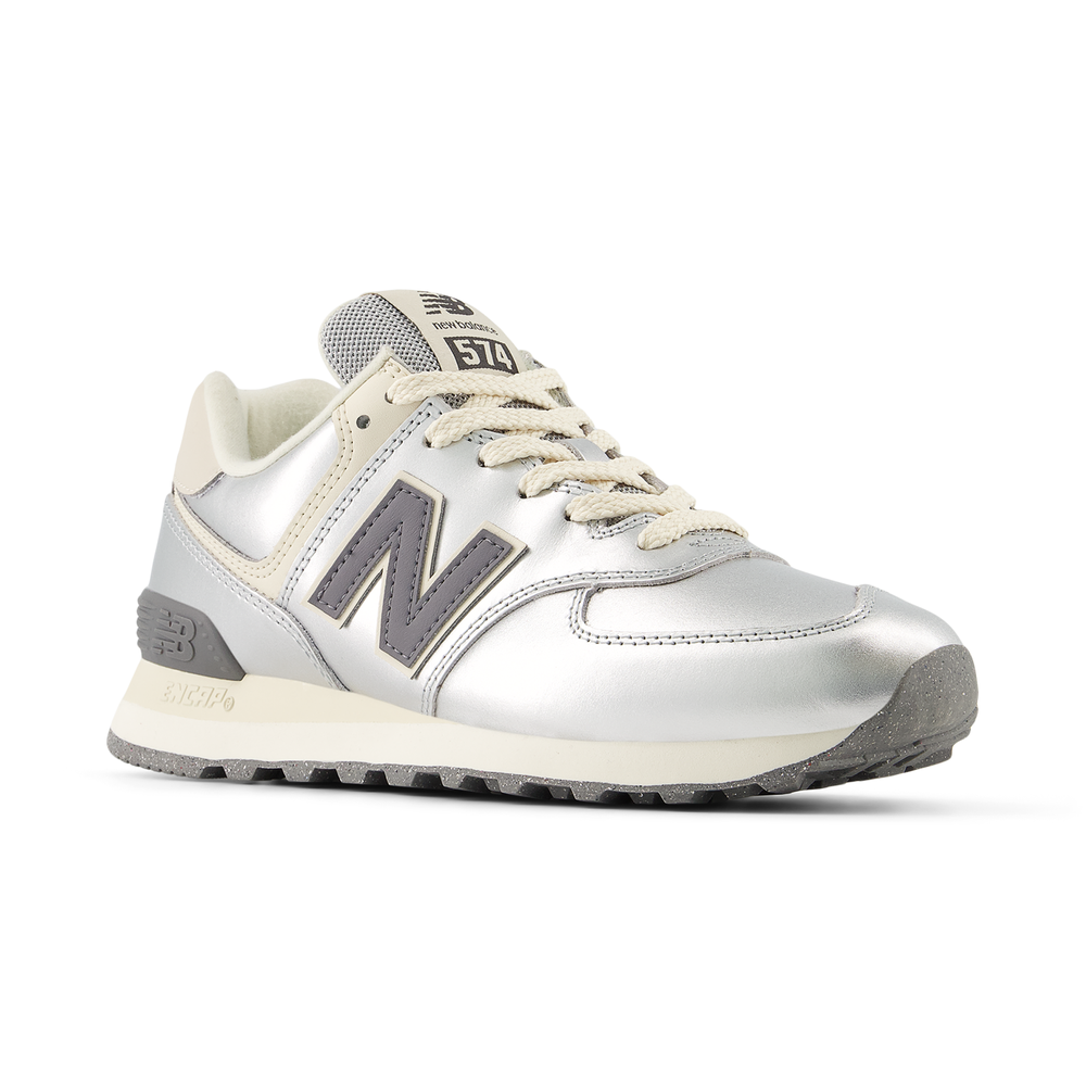 Buty damskie New Balance WL574MLG – srebrne