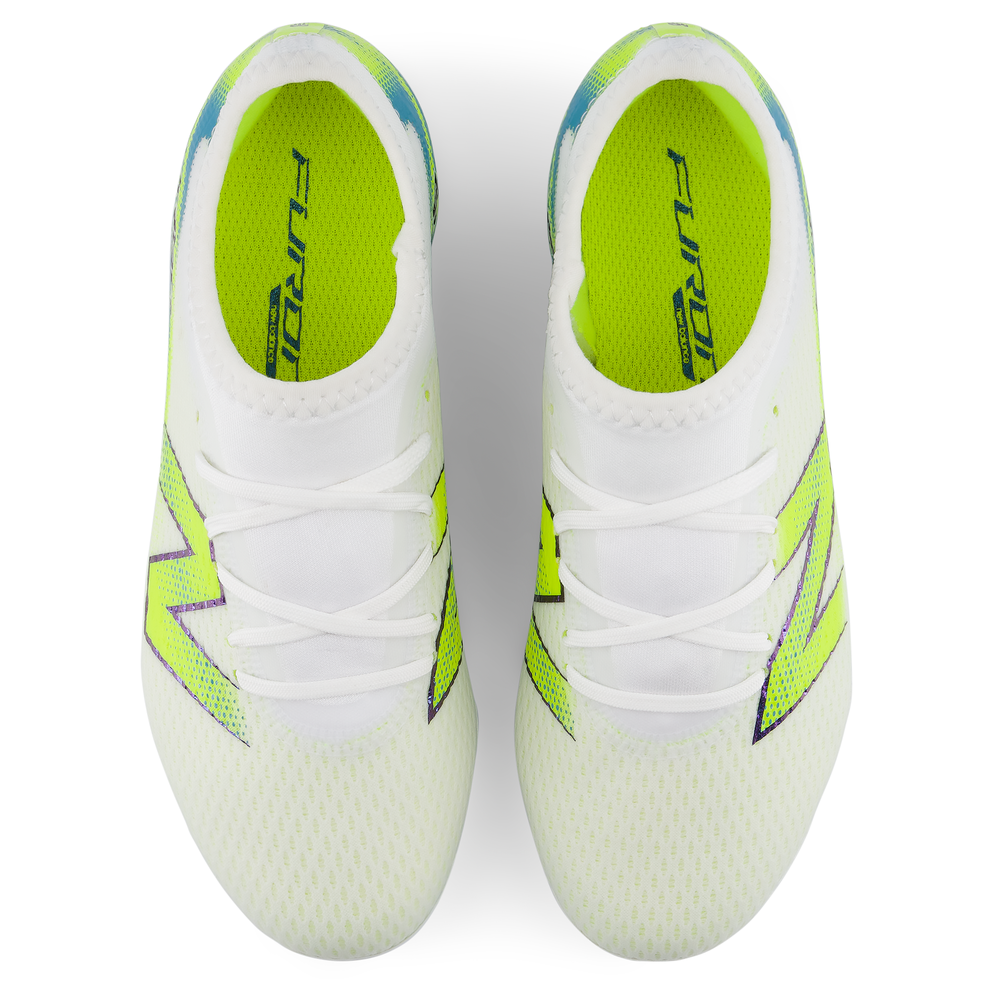 Korki dziecięce New Balance FURON TEAM JNR FG V9 YF3F3V9 – białe
