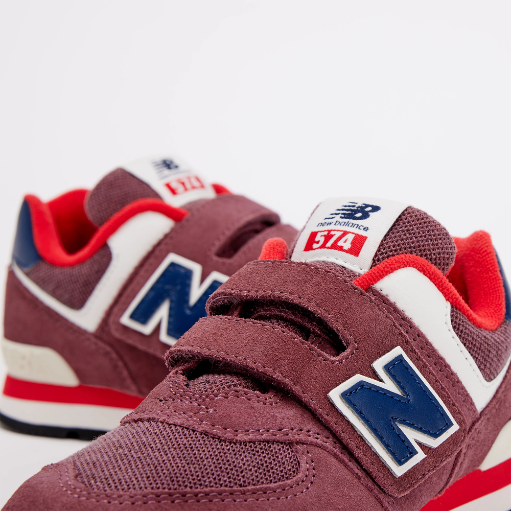 Buty dziecięce New Balance PV574NX1 –  czerwone