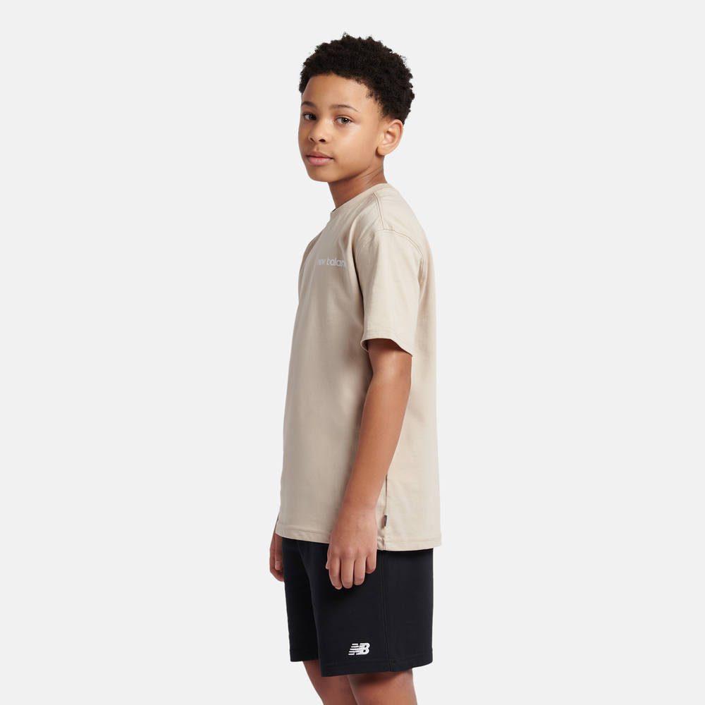 Koszulka dziecięca New Balance YT61A21ATWF – beżowa