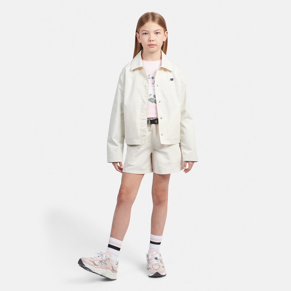 Kurtka dziecięca New Balance LAKG0095LIN – beżowa