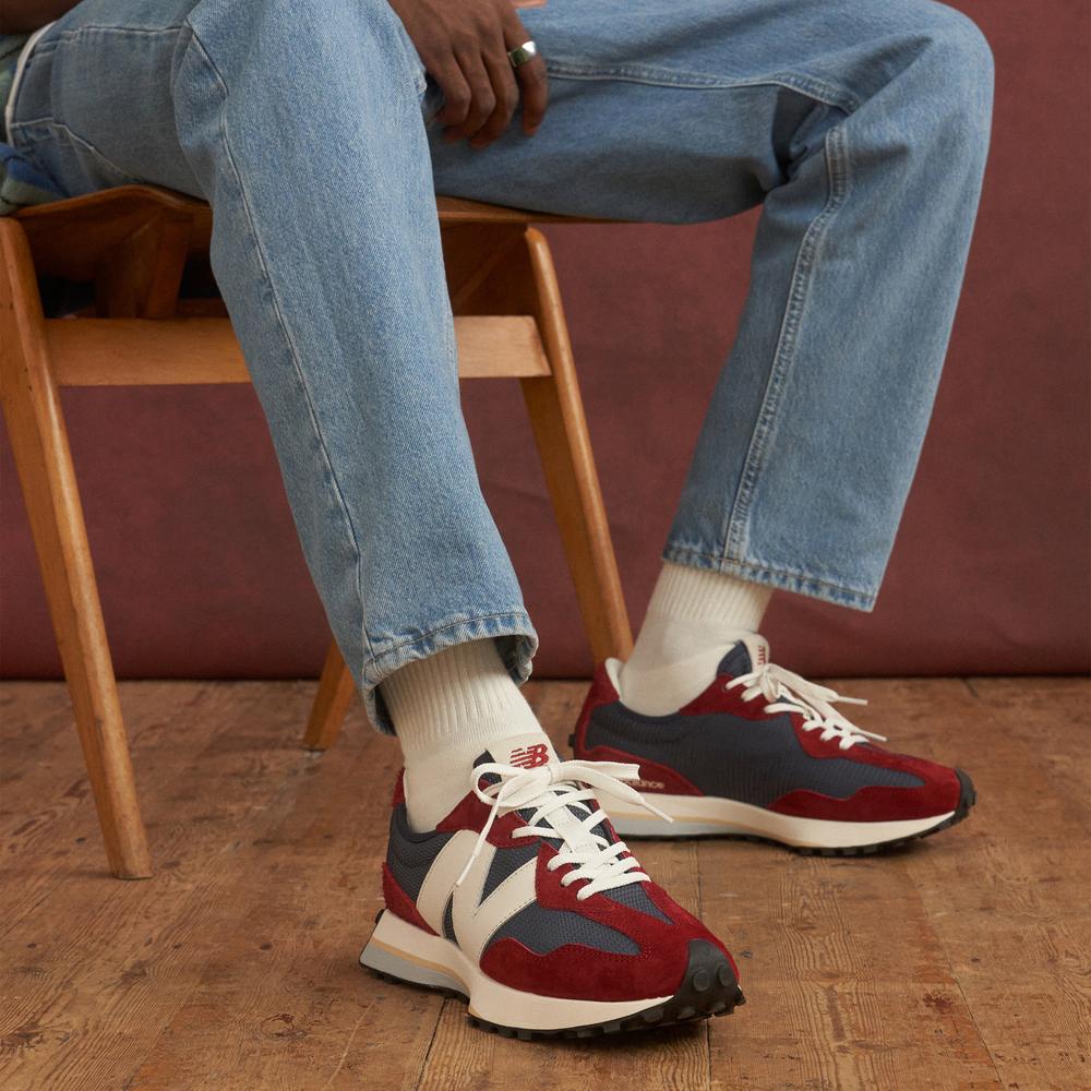 Buty New Balance MS327MR – czerwono–granatowe