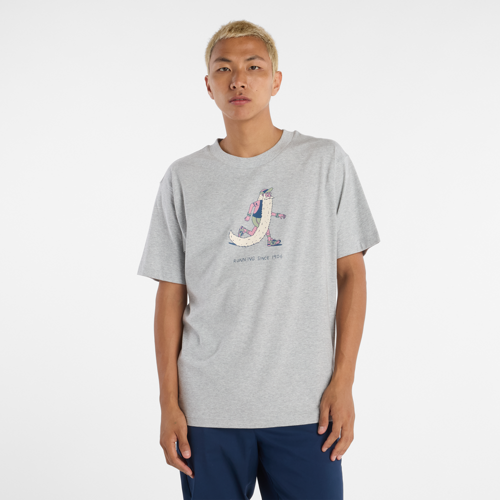 Koszulka męska New Balance MT53941AG – szara