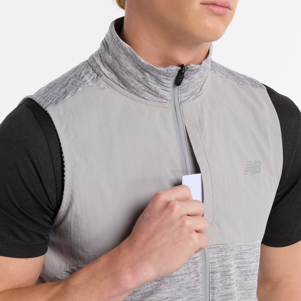 Bezrękawnik męski New Balance MV51200AG – szary
